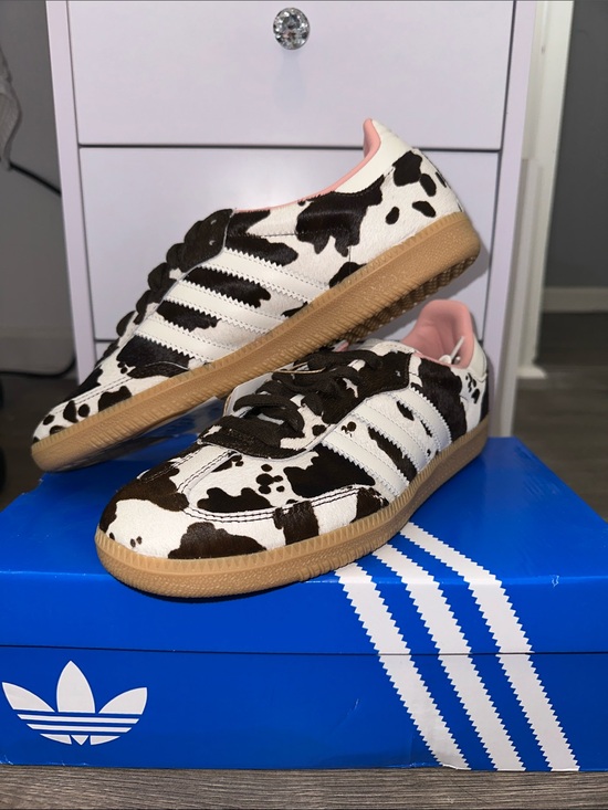 adidas Shoes - NWT Adidas Samba Cow Print Sneakers